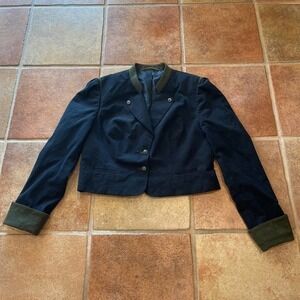 LodenFrey Austrian riding crop jacket faux suede